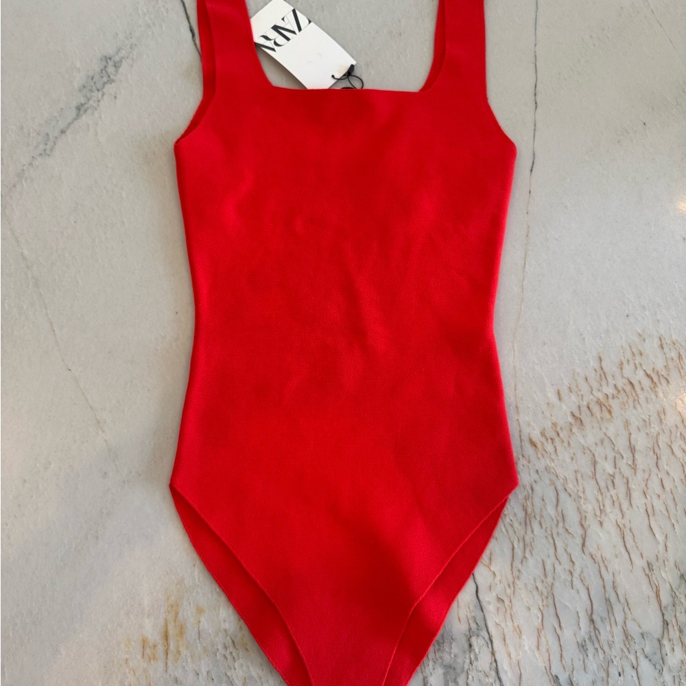 Zara Scarlet Sleeveless Bodysuit
